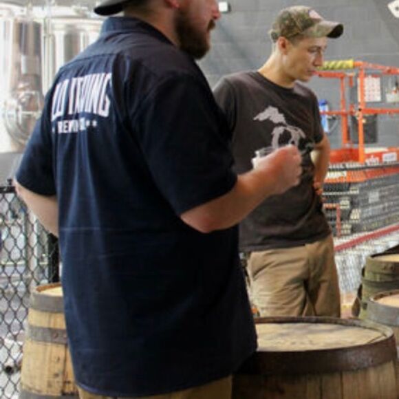 Dickies Old Irving Brewing Company Button Down Shirt SHAMLESS "LIP" 2XL LIKE NEW - Picture 2 of 11